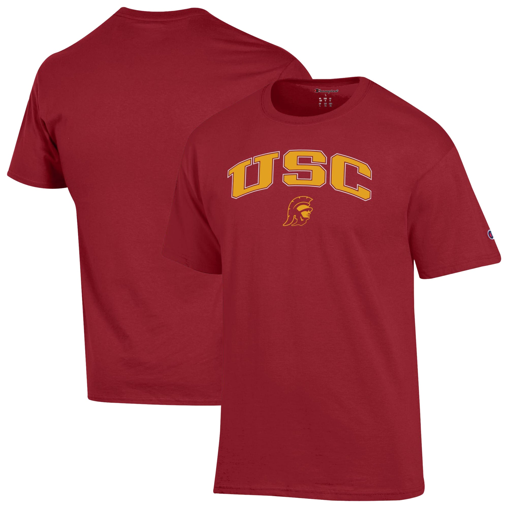 Men's Champion Gold USC Trojans Arch Over Logo T-Shirt